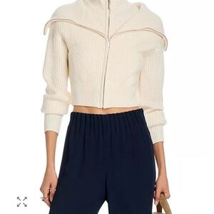 10 Crosby Derek Lam Cream Cowl Neck Sweater- Small